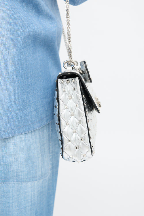 Valentino Leather Medium Rockstud Spike Bag