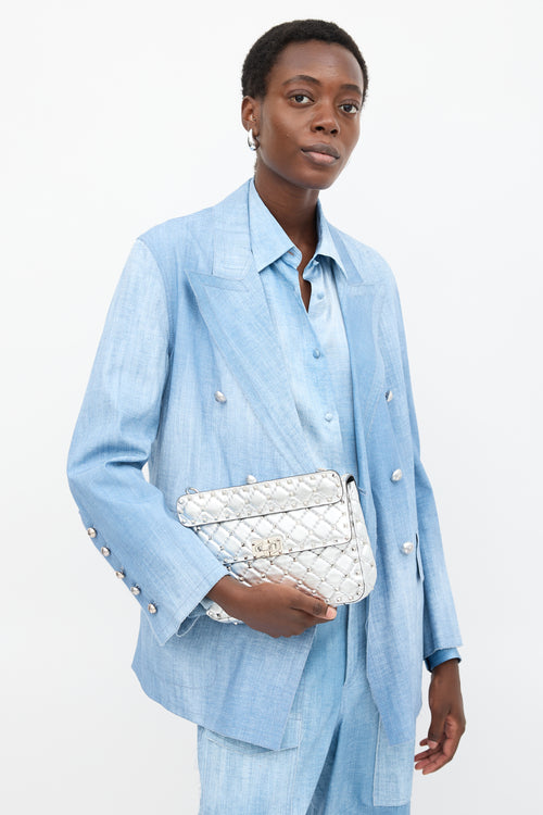 Valentino Leather Medium Rockstud Spike Bag