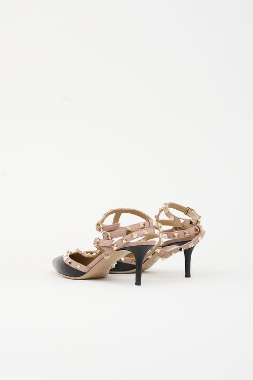 Valentino Leather Rockstud Heel