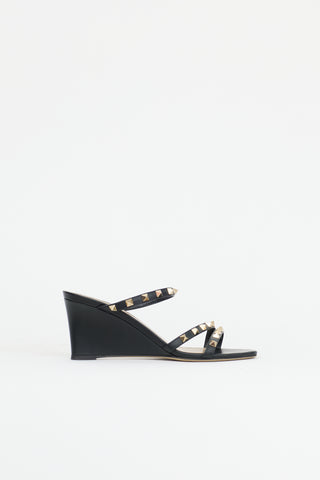 Valentino Leather Rockstud Sandal