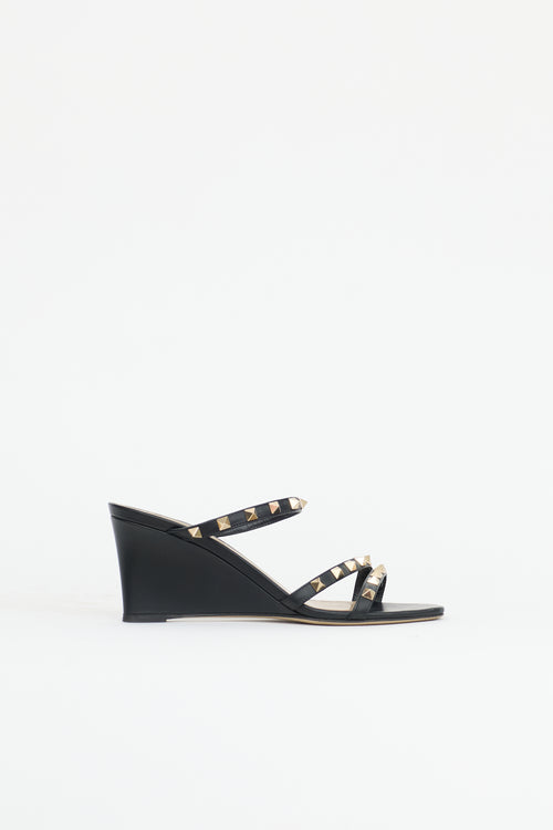 Valentino Leather Rockstud Sandal