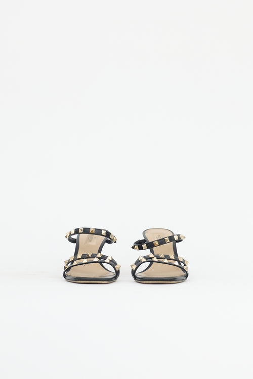 Valentino Leather Rockstud Sandal