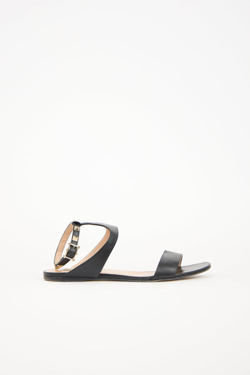 Valentino Leather Rockstud Sandal