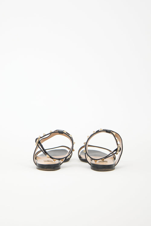 Valentino Leather Rockstud Sandal