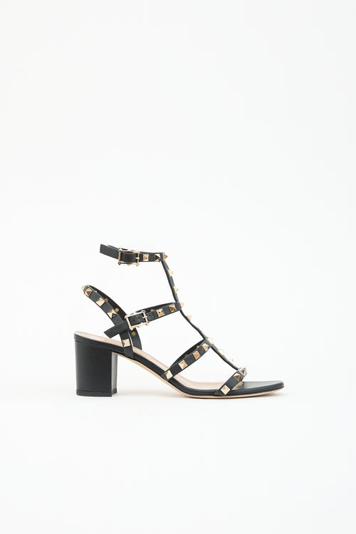Valentino Leather Rockstud Sandal