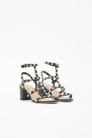 Valentino Leather Rockstud Sandal