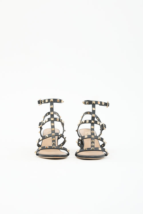 Valentino Leather Rockstud Sandal