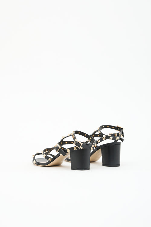 Valentino Leather Rockstud Sandal