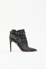Valentino Leather Rockstud Ankle Boot