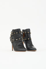 Valentino Leather Rockstud Ankle Boot