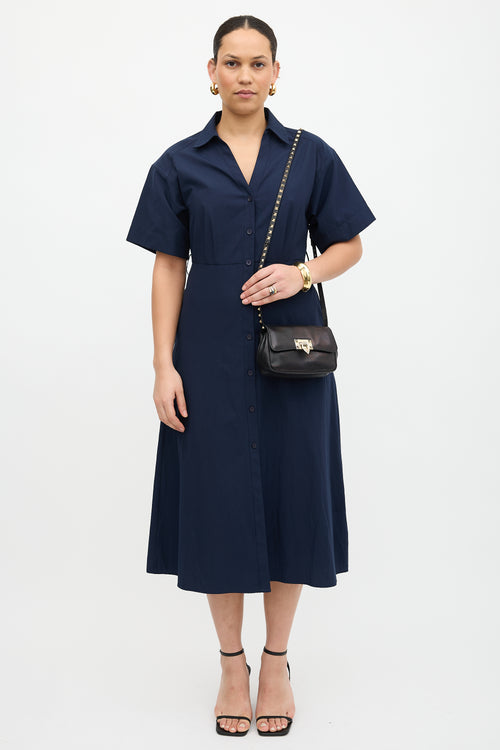 Valentino Leather Rockstud Crossbody Bag