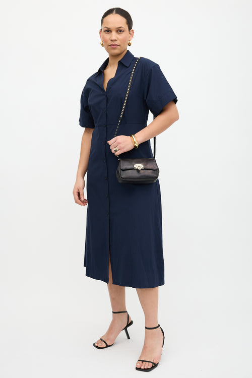 Valentino Leather Rockstud Crossbody Bag