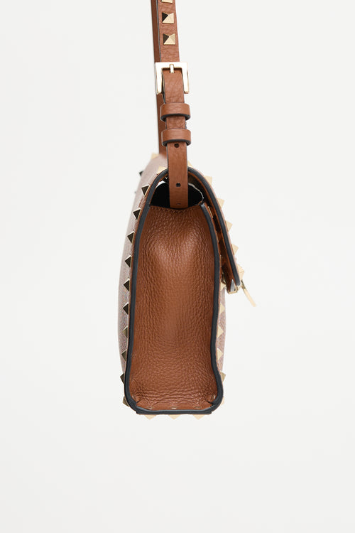 Valentino Leather Rockstud Small Crossbody Bag