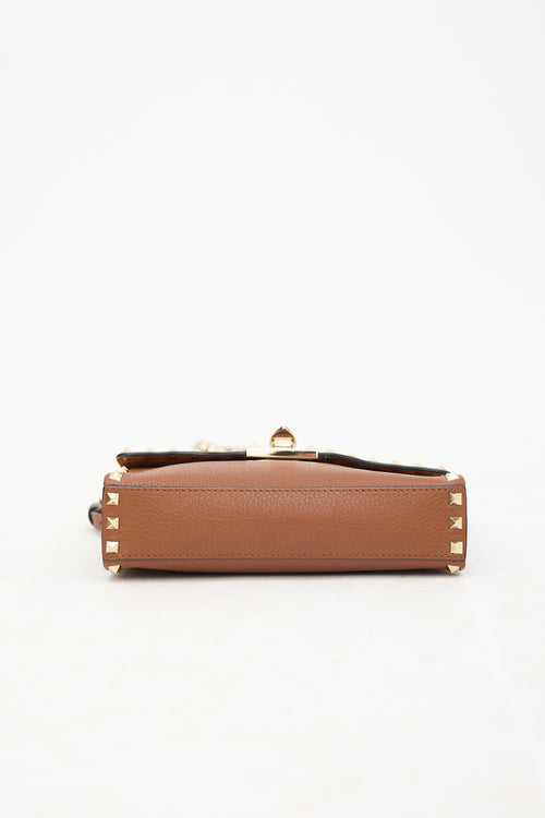 Valentino Leather Rockstud Small Crossbody Bag