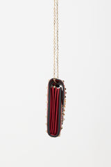 Valentino Leather Rockstud Wallet On Chain