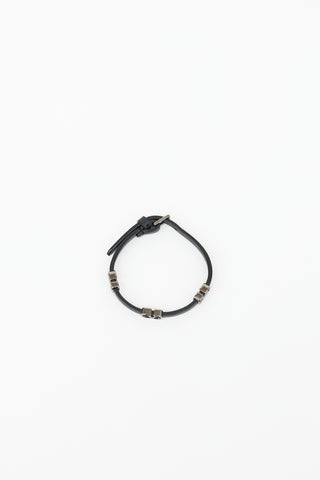 Valentino Leather VLogo Signature Bracelet