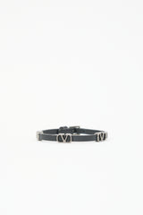 Valentino Leather VLogo Signature Bracelet
