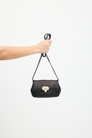 Valentino Leather Rockstud Crossbody Bag