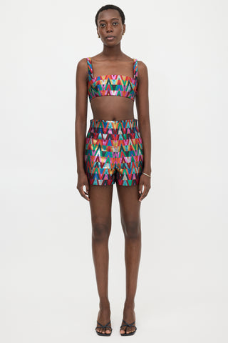 Valentino Lurex V Optical Jacquard Set