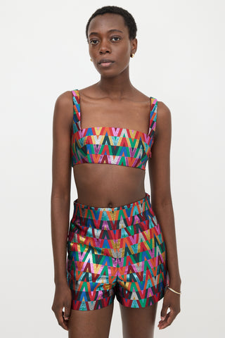 Valentino Lurex V Optical Jacquard Set