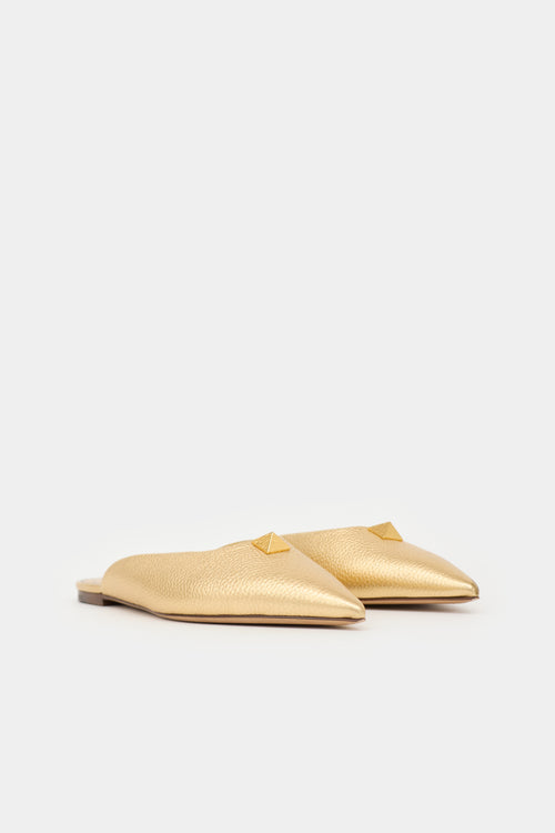 Valentino Metallic Roman Stud Mule