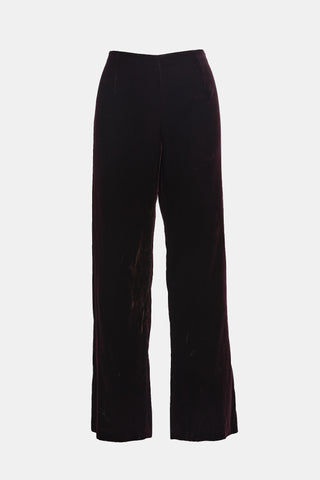 Valentino Miss V 1990s Velvet Trouser