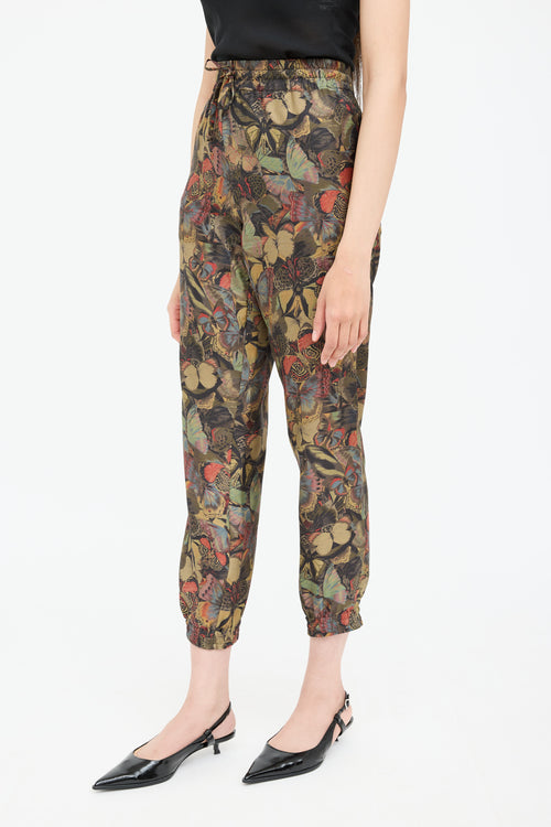 ValentinoSilk Pattern Jogger