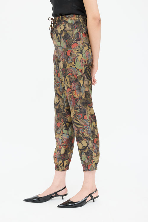 ValentinoSilk Pattern Jogger