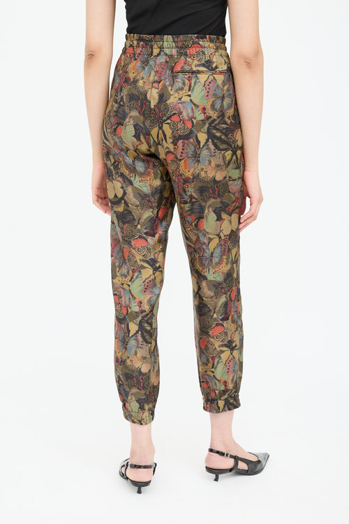 ValentinoSilk Pattern Jogger