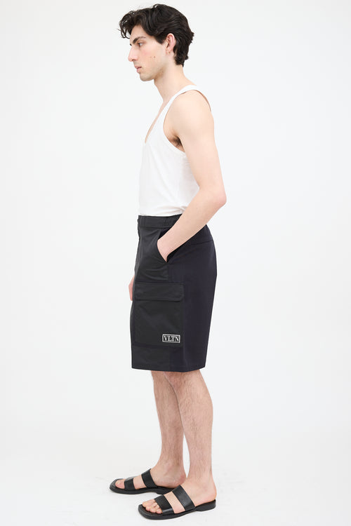 Valentino Nylon Cargo Shorts