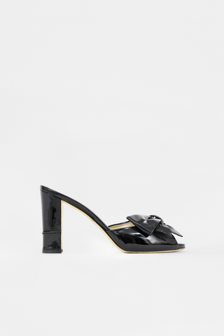 Valentino Patent Bow Sandal
