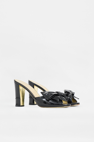 Valentino Patent Bow Sandal