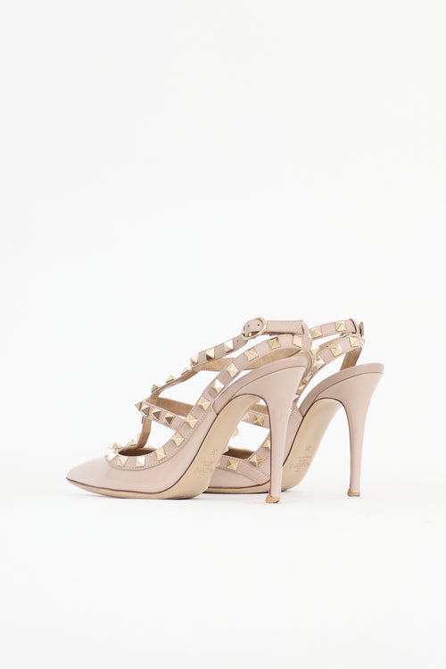 Valentino Patent Rockstud Caged Pump