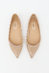 Valentino Patent Rockstud Flat