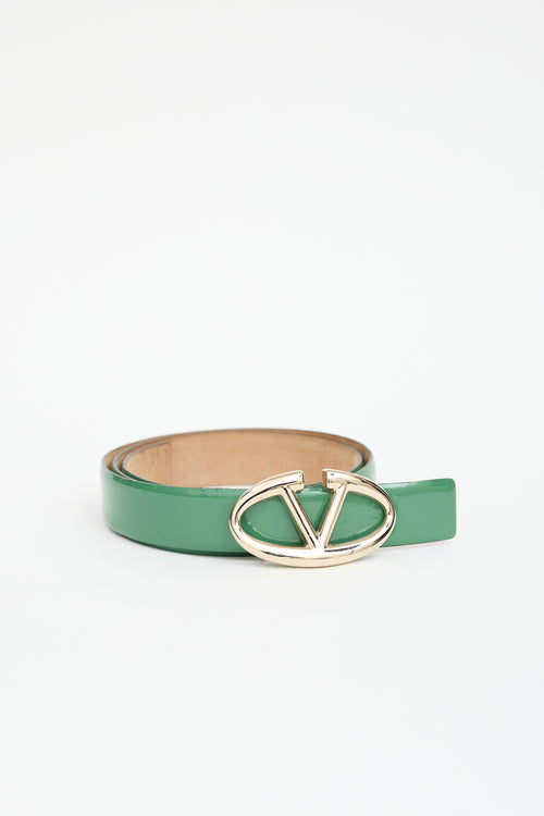Valentino Patent VLogo Belt