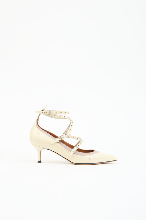 Valentino Patent Love Latch Heel
