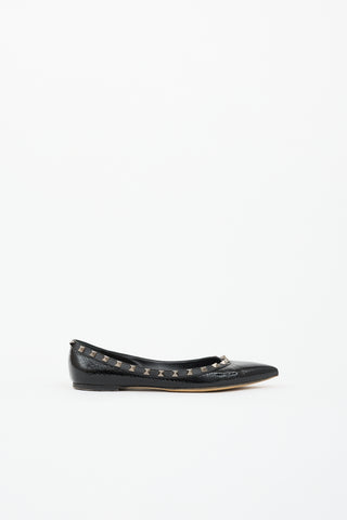 Valentino Patent Rockstud Flat