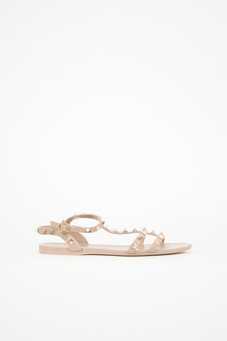 Valentino Patent Rockstud Sandal
