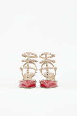 Valentino Patent Rockstud Caged Heel