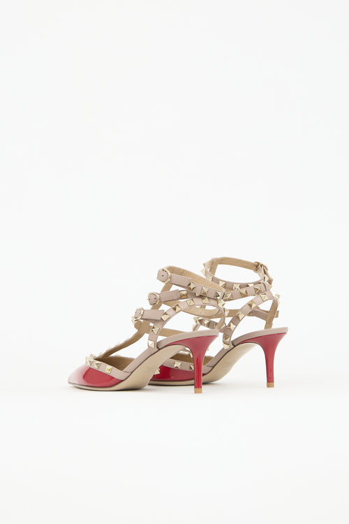 Valentino Patent Rockstud Caged Heel