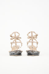 Valentino Patent Rockstud Caged Heel