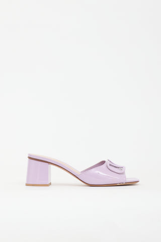 Valentino Patent Vlogo Sandal