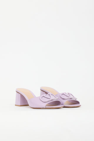 Valentino Patent Vlogo Sandal