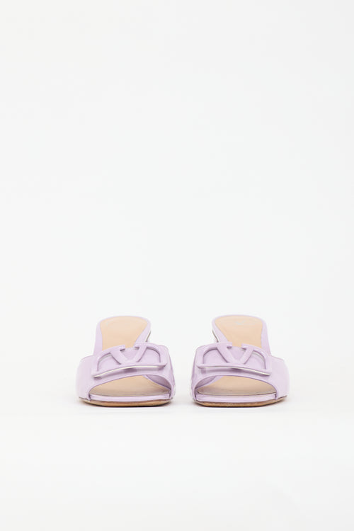 Valentino Patent Vlogo Sandal