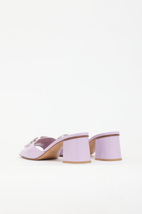 Valentino Patent Vlogo Sandal