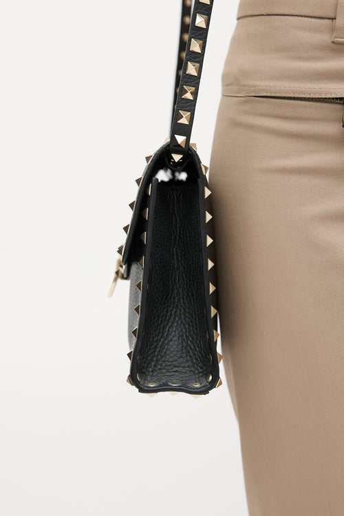 Valentino Pebbled Leather Rockstud Bag