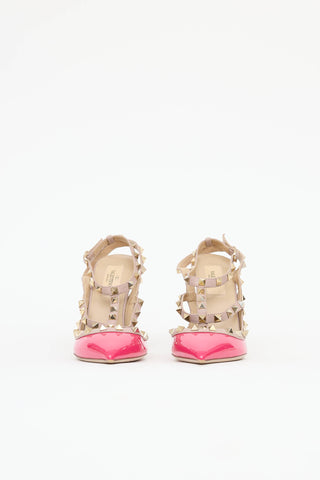 Valentino Patent Cage Rockstud Pump