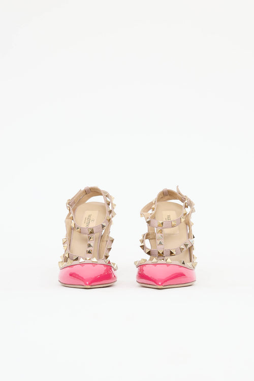 Valentino Patent Cage Rockstud Pump