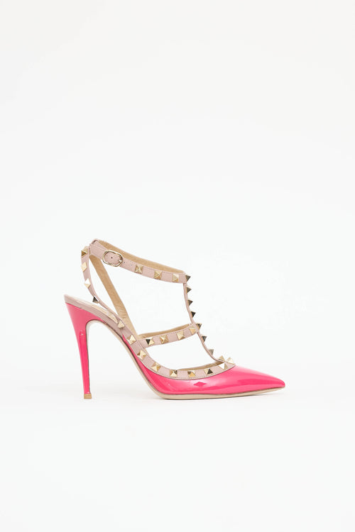 Valentino Patent Cage Rockstud Pump
