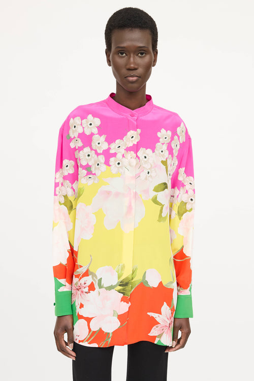 Valentino Silk Floral Blouse